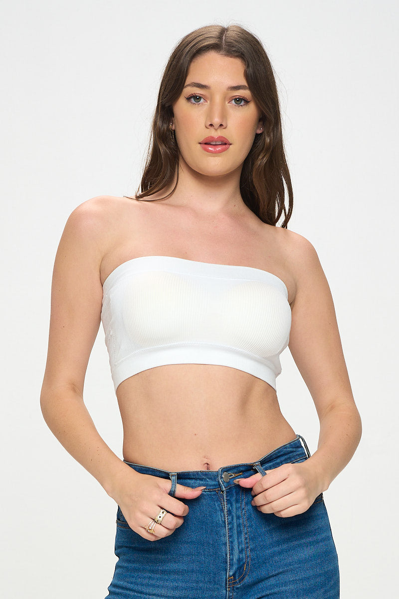 DEANNA RIBBED BANDEAU
