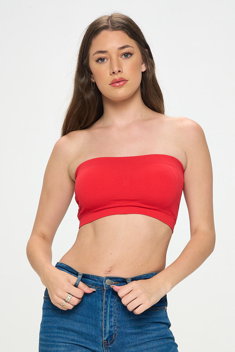 DEANNA RIBBED BANDEAU