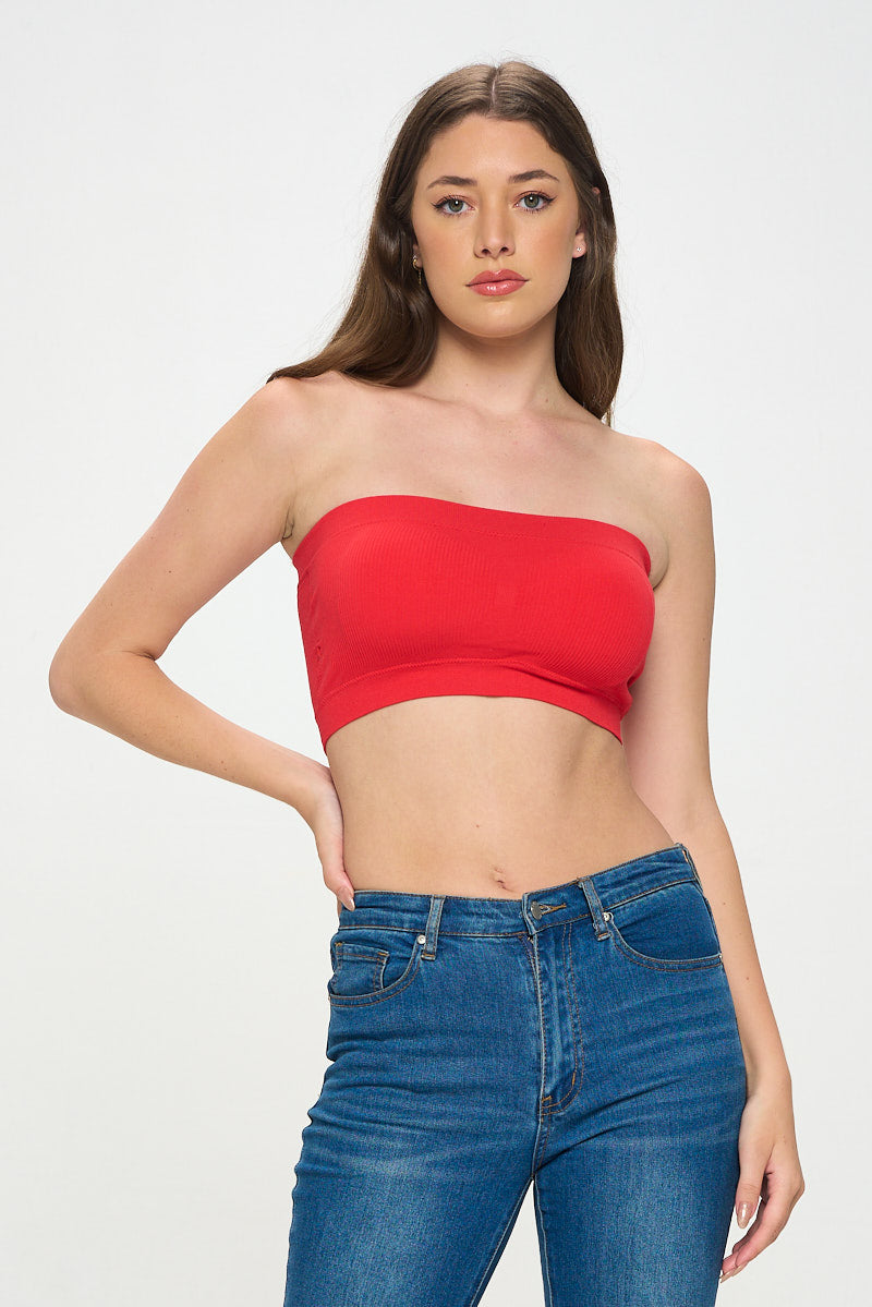 DEANNA RIBBED BANDEAU