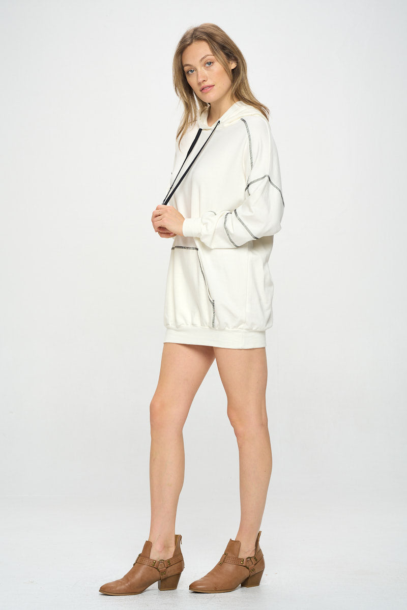 POST HOODIE DRESS