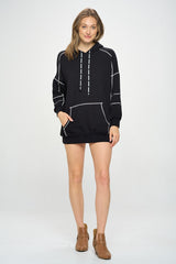 POST HOODIE DRESS