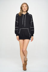 POST HOODIE DRESS