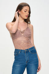 AMANDA SHEER LACE BODYSUIT