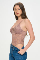 AMANDA SHEER LACE BODYSUIT