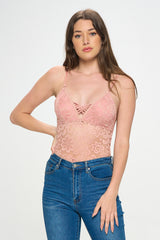 AMANDA SHEER LACE BODYSUIT