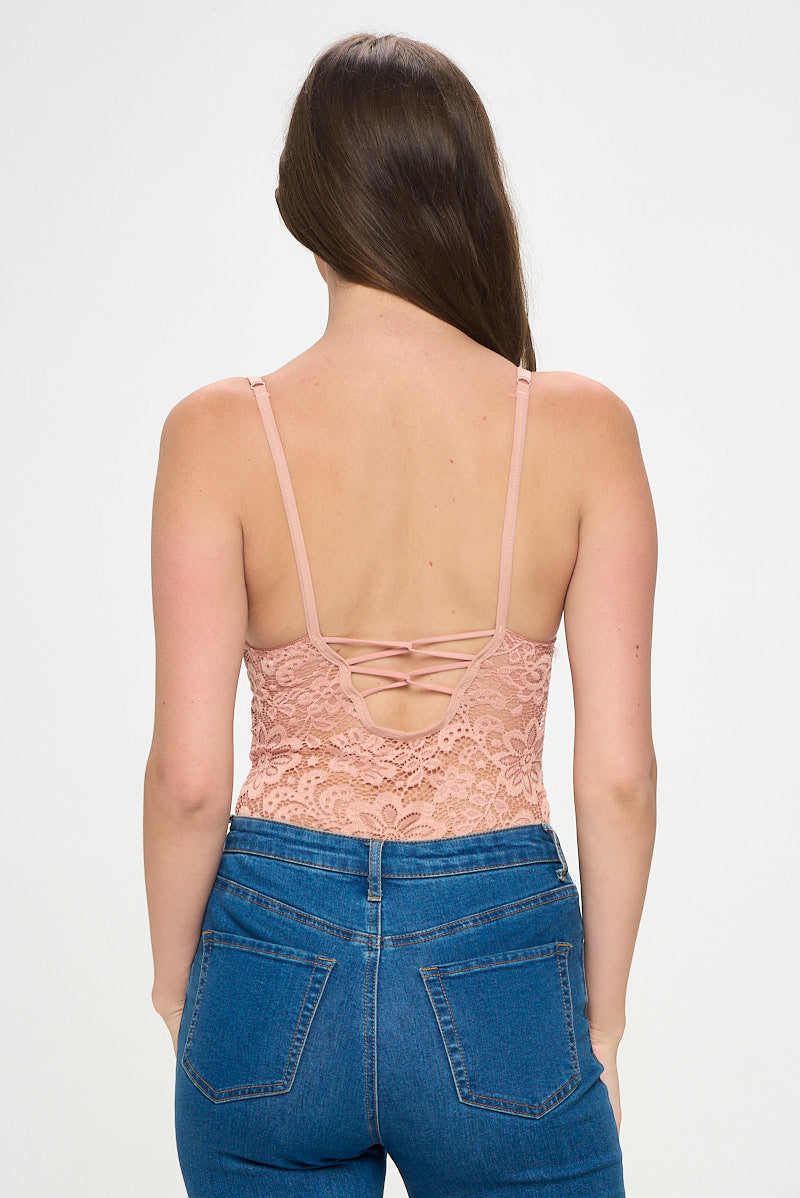 AMANDA SHEER LACE BODYSUIT