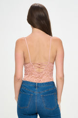AMANDA SHEER LACE BODYSUIT