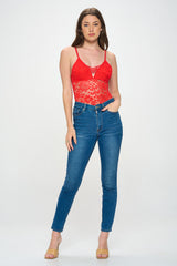 AMANDA SHEER LACE BODYSUIT