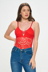 AMANDA SHEER LACE BODYSUIT