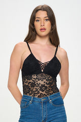 AMANDA SHEER LACE BODYSUIT