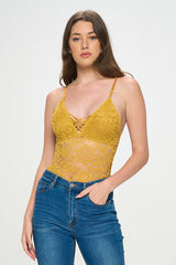 AMANDA SHEER LACE BODYSUIT