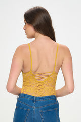 AMANDA SHEER LACE BODYSUIT
