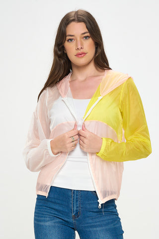LASSO COLOR BLOCK WIND BREAKER