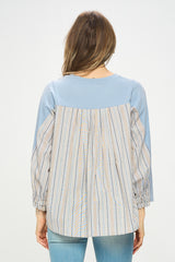STRIPE BACK SWEATSHIRT
