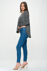 SIDE SPLIT BURNOUT TEE