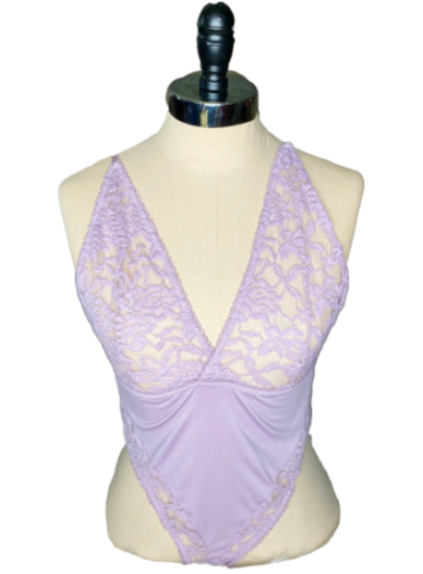 SARAH DEEP V LACE BODYSUIT