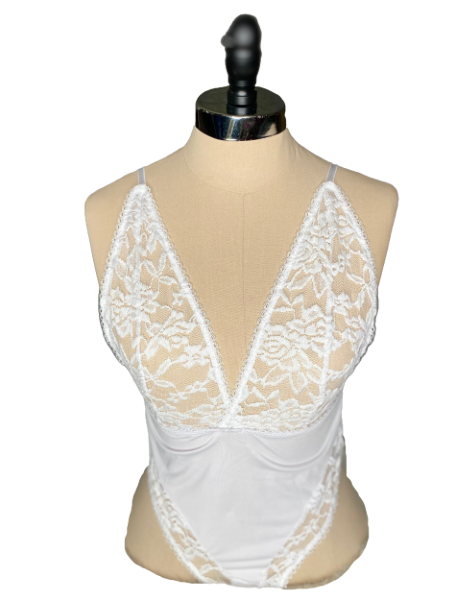 SARAH DEEP V LACE BODYSUIT