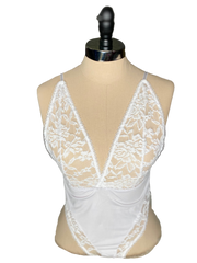 SARAH DEEP V LACE BODYSUIT