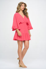 POPPY SURPLICE FRONT DRESS