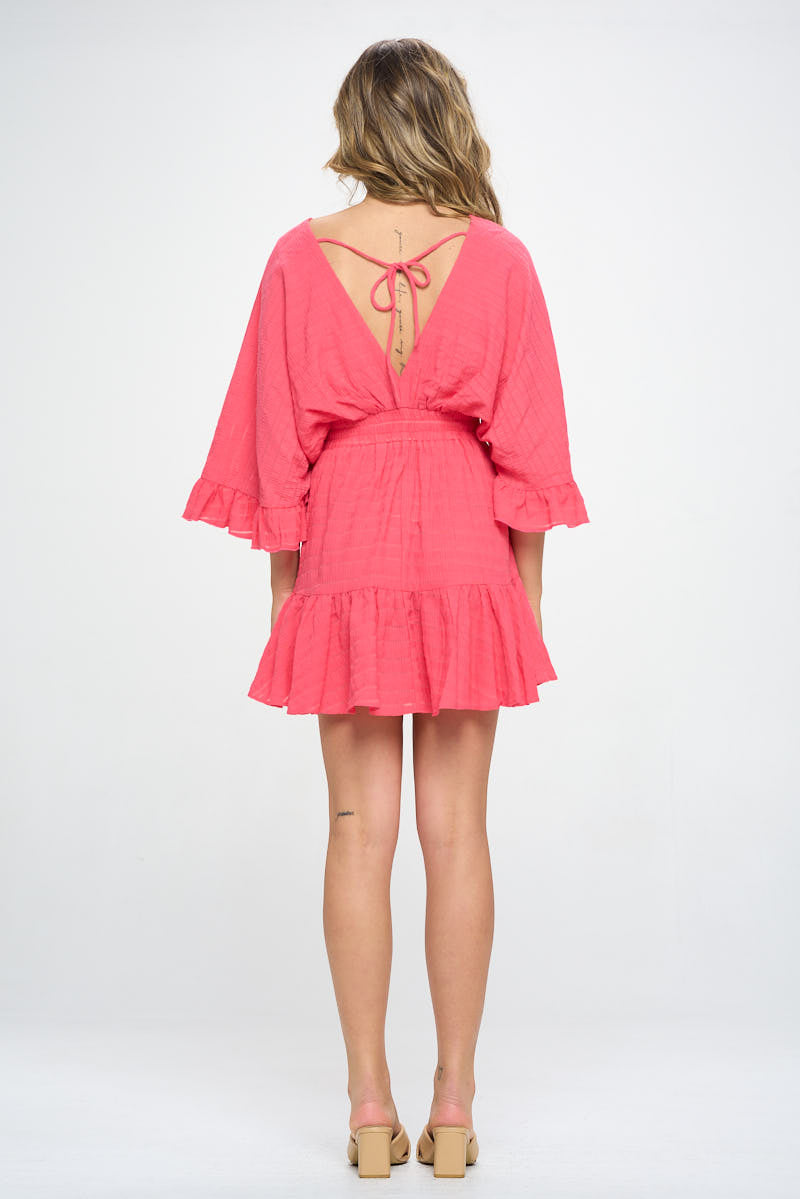 POPPY SURPLICE FRONT DRESS