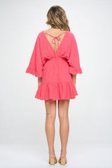 POPPY SURPLICE FRONT DRESS