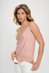 COWL NECK CAMI BODYSUIT