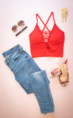 DANIELA MULTI RING FRONT SEAMLESS BRALETTE