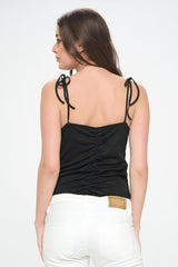 KNIT BODYSUIT WITH CINCH FRONT