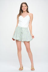 FLORAL PRINT SKORT