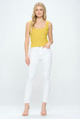 CROPPED SCOOP NECK TANK
