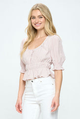 SULLIVAN 3/4 SLEEVE TOP